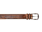Mezlan AO9657 Genuine Crocodile Belt Cognac / Camel