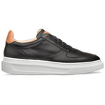 Mezlan Apron Leather Sneakers Black