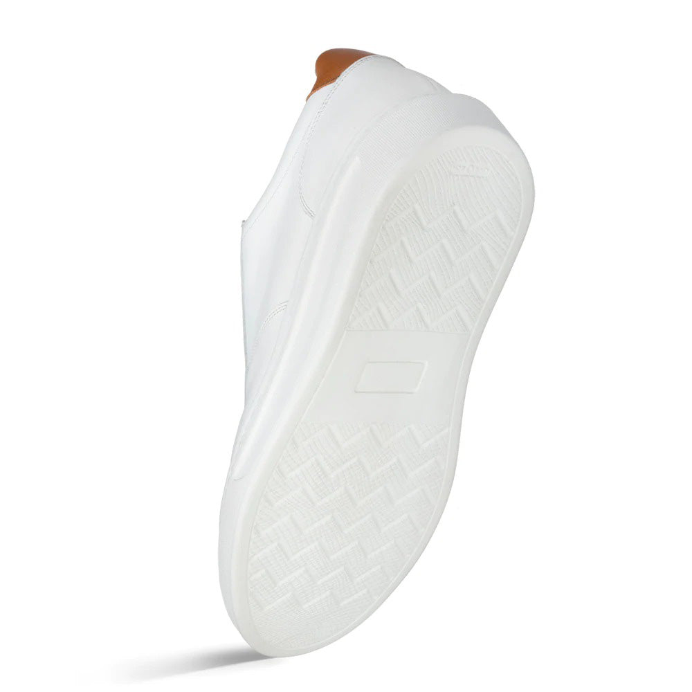 Mezlan Apron Leather Sneakers White
