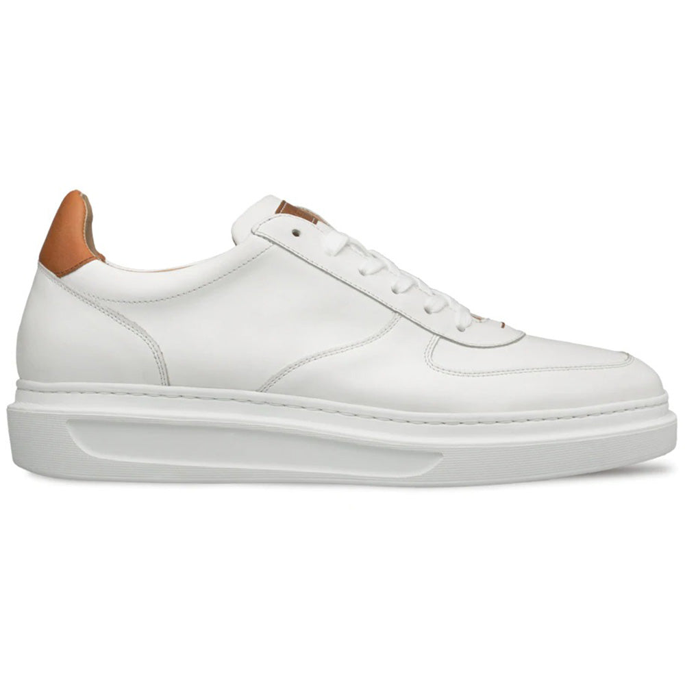 Mezlan Apron Leather Sneakers White