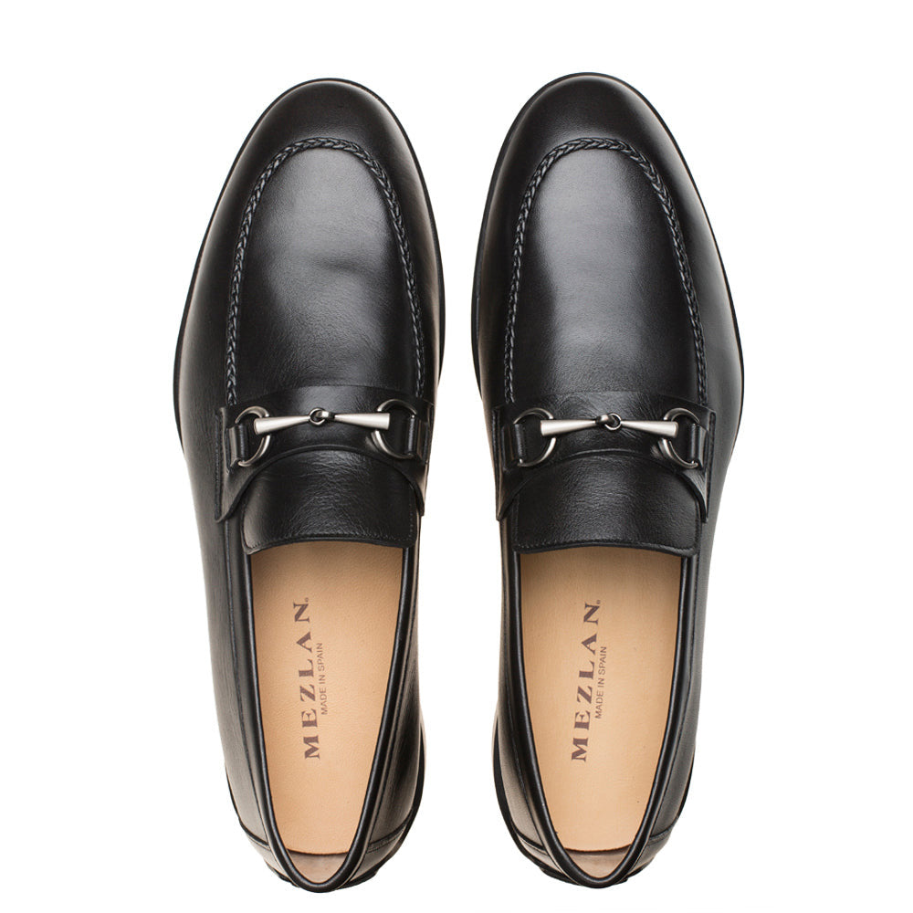 Mezlan Apron Ornament Loafers Black (R20268)