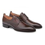 Mezlan Archway Plain Toe Blucher Tabac