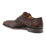 Mezlan Argentum Lizard Shoes Cognac