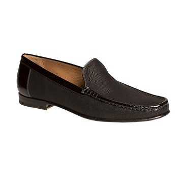 Mezlan Assisi Glass Beaded Loafers Black