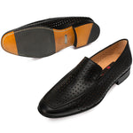 Mezlan Astori Perforated Loafers Black