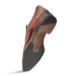 Mezlan Asymmetric Ostrich Slip On Shoes Brandy (SX4786-S)