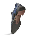 Mezlan Asymmetric Ostrich Slip On Shoes Jeans (SX4786-S)