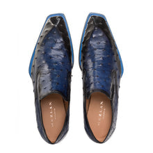 Mezlan Asymmetric Ostrich Slip On Shoes Jeans (SX4786-S)