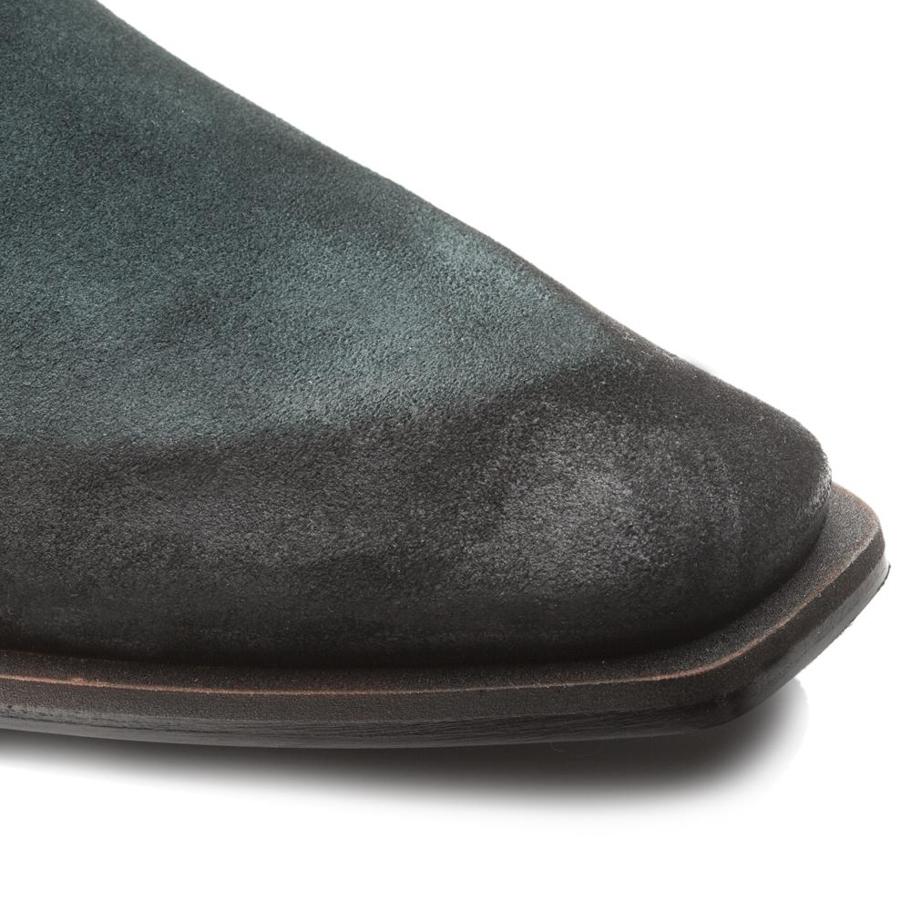 Mezlan Asymmetric Suede Boots Green