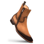 Mezlan Asymmetric Suede Boots Sport