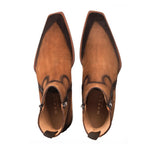 Mezlan Asymmetric Suede Boots Sport
