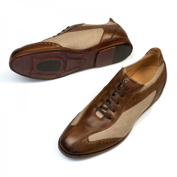 Mezlan Atenas Sneaker Shoes Cognac Bone
