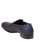 Mezlan Auguste Embossed Calfskin Evening Loafers Blue