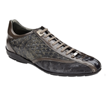Mezlan Austin Ostrich Quill Sneakers Green