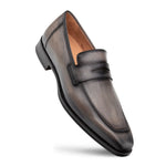 Mezlan Avenue Rubber Sole Penny Loafers Dark Grey (20910)