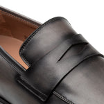 Mezlan Avenue Rubber Sole Penny Loafers Dark Grey (20910)