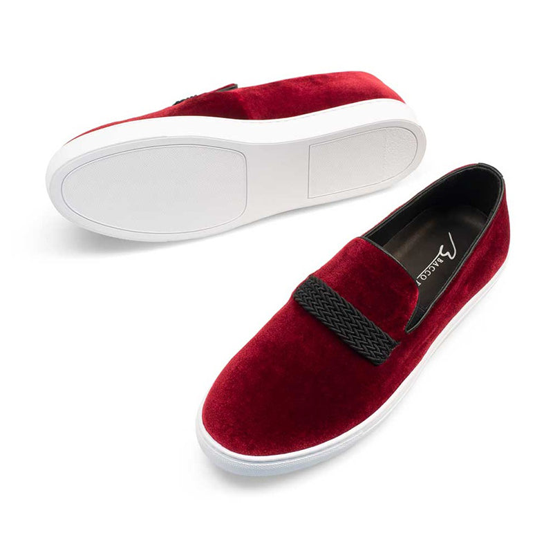 Mezlan Slip On Shoes Burgundy