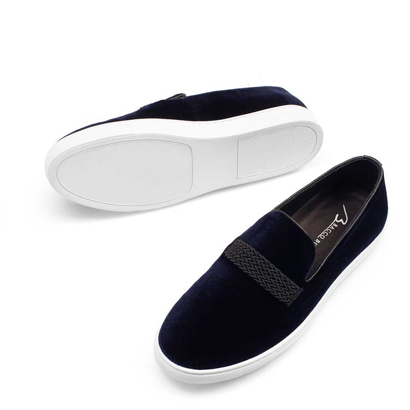 Mezlan Azure Slip On Sneakers Navy