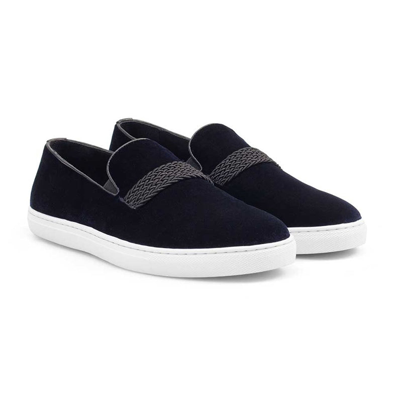 Mezlan Azure Slip On Sneakers Navy