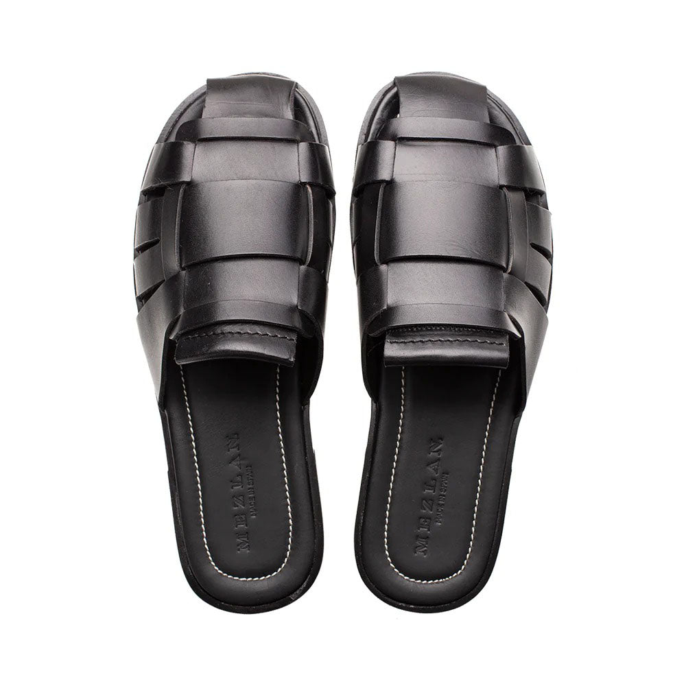 Mezlan Backless Fisherman Sandals Black (R20668)