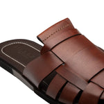 Mezlan Backless Fisherman Sandals Cognac (R20668)