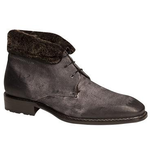 Mezlan Balestra Suede Boots Fur Lining Gray