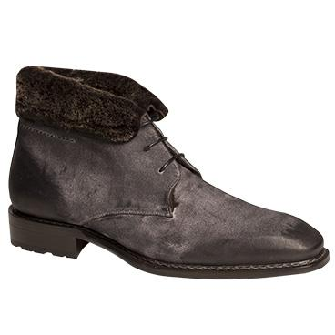 Mezlan Balestra Suede Boots Fur Lining Gray