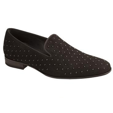 Mezlan Batiste Venetian Beaded Loafers Black