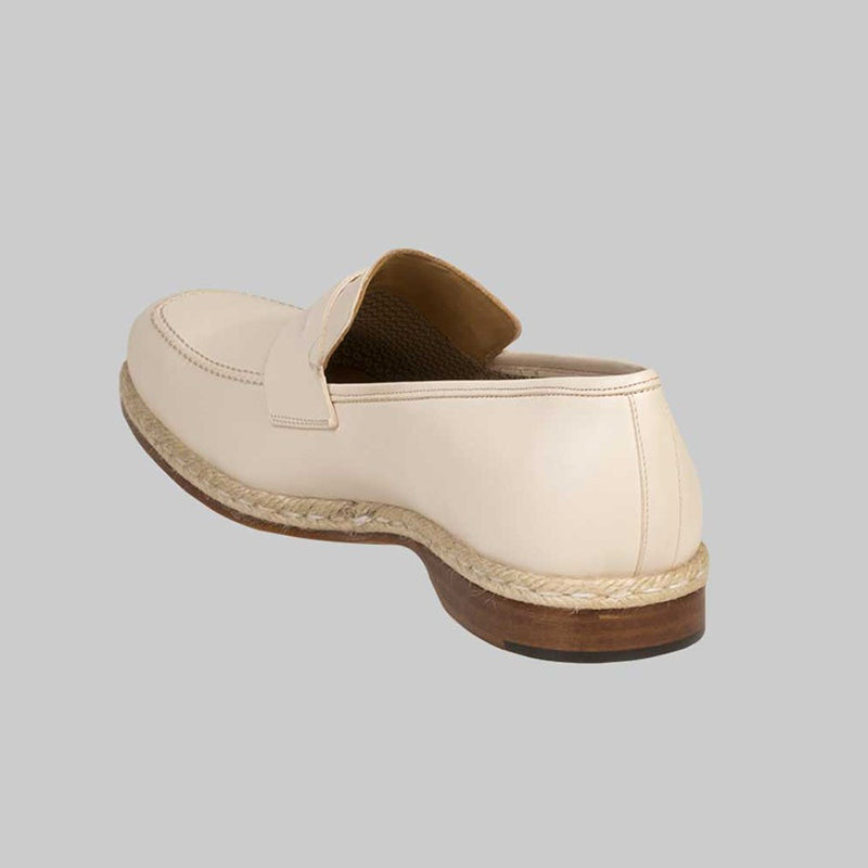 Mezlan Battani Calfskin Penny Loafer Bone