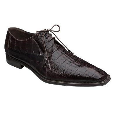 Mezlan Bayou II Crocodile Derby Shoes Brown