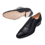 Mezlan Belgrade Cap Toe Oxford Black