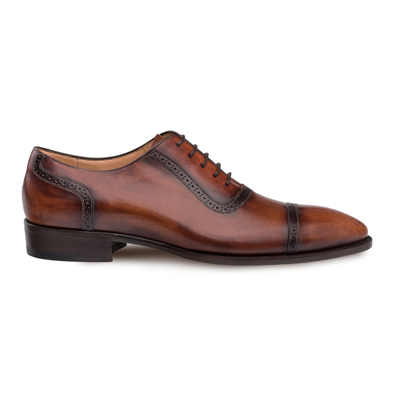 Mezlan Belgrade Cap Toe Oxford Cognac
