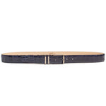 Mezlan Crocodile Belt Blue
