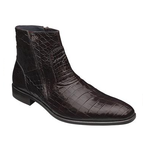 Mezlan Belucci Alligator Zipper Boots Brown
