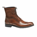Mezlan Benalva Wingtip Boots Cognac