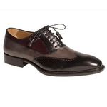 Mezlan Benoni Tri Color Wingtip Oxfords Black