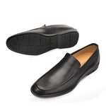 Mezlan Berkley Calfskin Slip-on Shoes Black