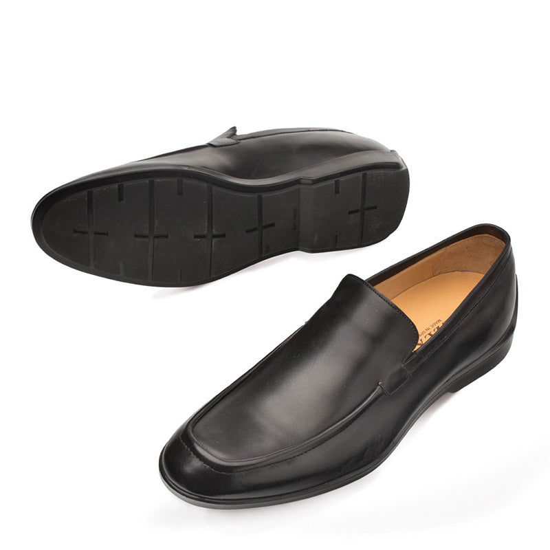 Mezlan Berkley Calfskin Slip-on Shoes Black