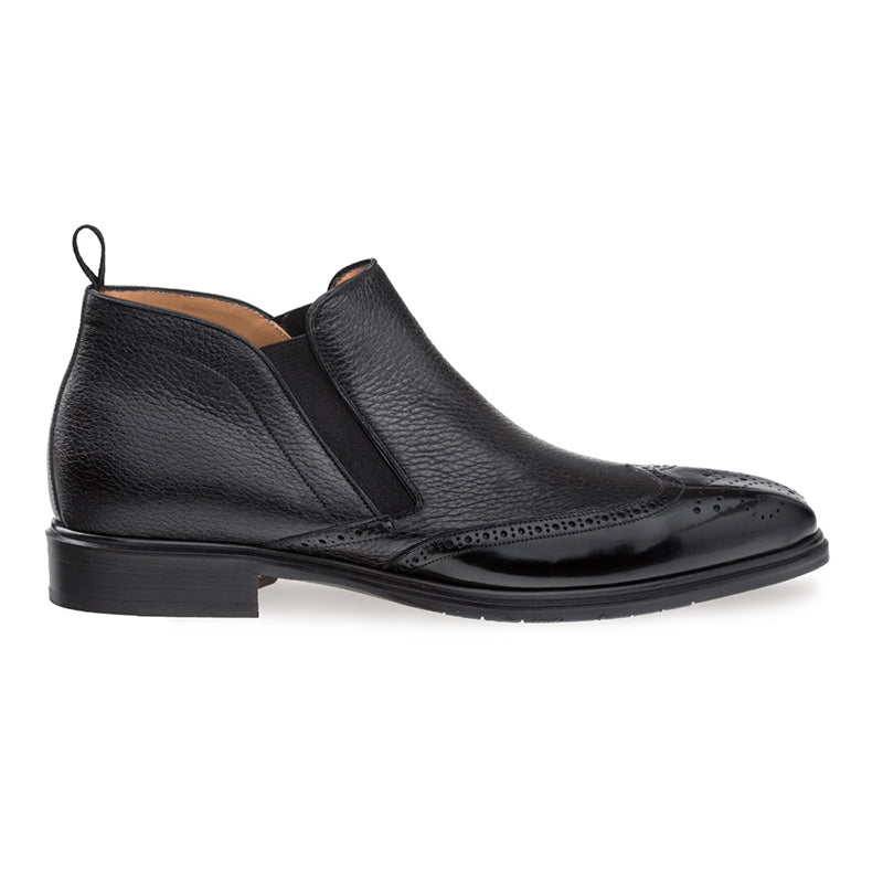 Mezlan Bexley Wing Tip Ankle Boots Black