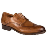 Mezlan Bilbao Wingtip Derby Shoes Tan