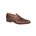 Mezlan Bione Calfskin Penny Loafers Brown
