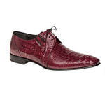 Mezlan Biscayne Crocodile Derby Shoes Red