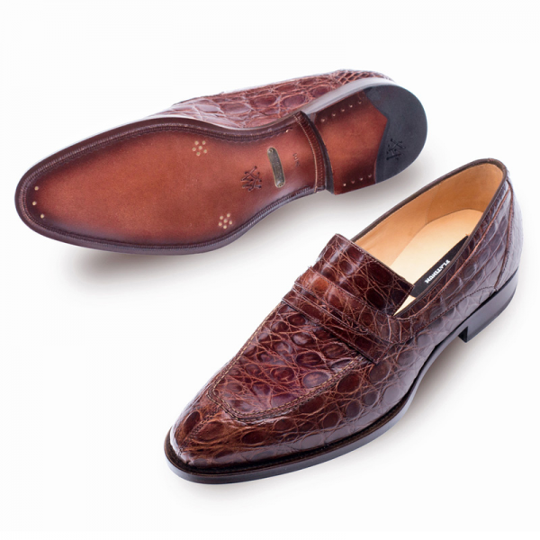 Mezlan Bixby Penny Loafers Brown
