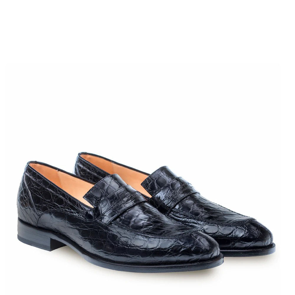 Mezlan Bixby Penny Loafers Black