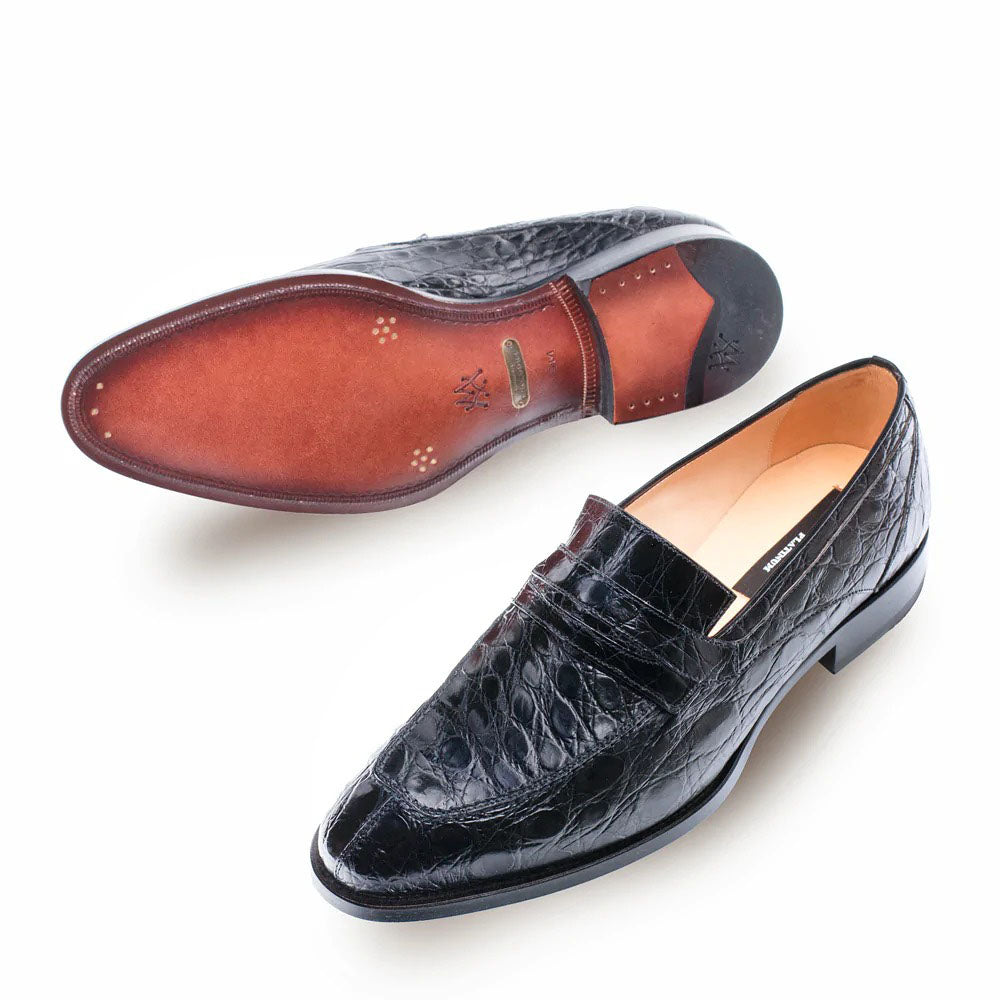 Mezlan Bixby Penny Loafers Black