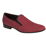 Mezlan Boheme Suede Venetian Loafers Burgundy