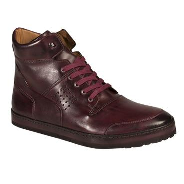 Mezlan Bolzano Hi Top Sneakers Burgundy