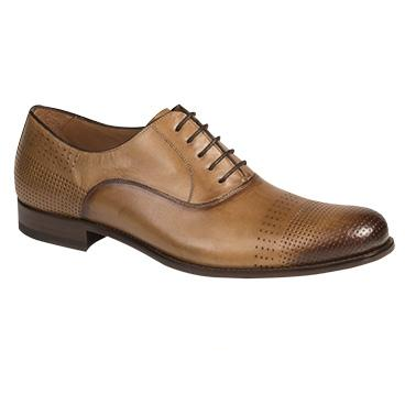 Mezlan Bonet Perforated Oxfords Cognac
