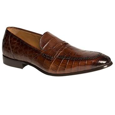 Mezlan Bordone Alligator Penny Loafers Sport