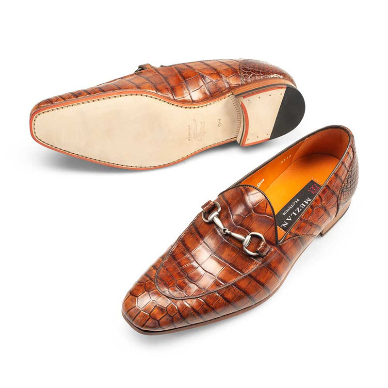 Mezlan Borgese Slip On Shoes Gold